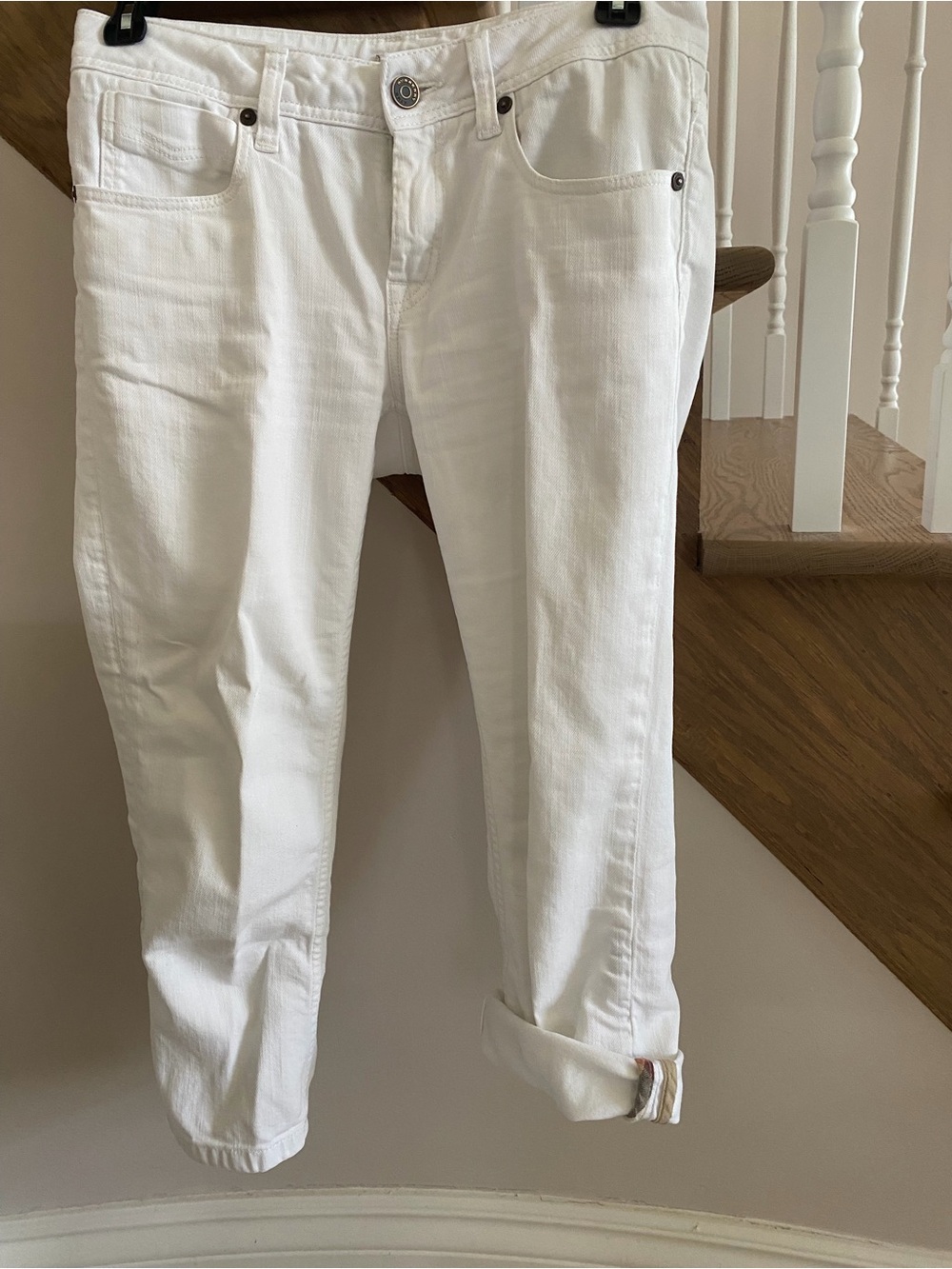 White Burberry capris Jeans